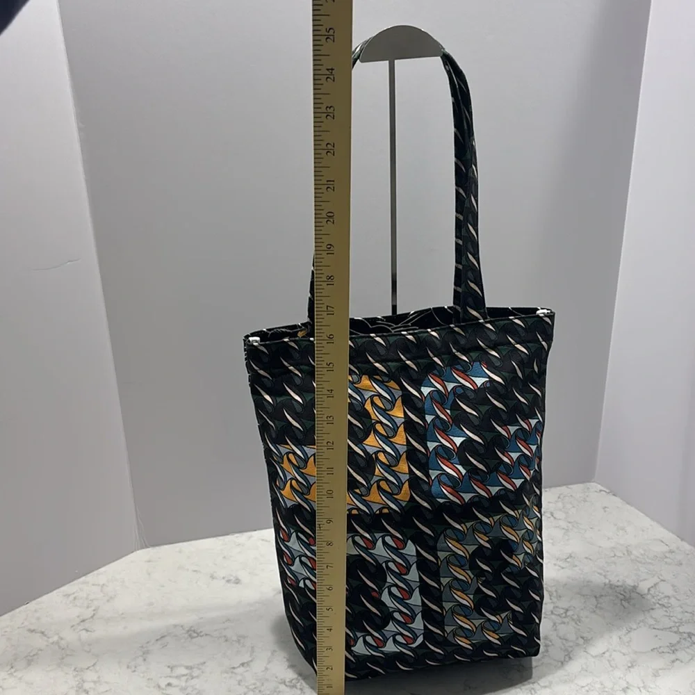 Tory Burch Printed‎ Black Goose Canvas Tote